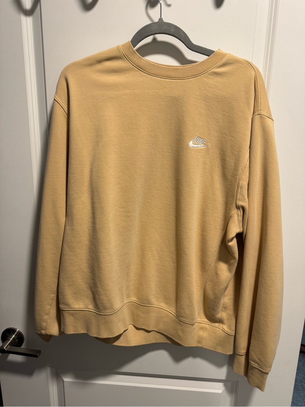 Nike Tan/Camel Crewneck Sweatshirt Mens L